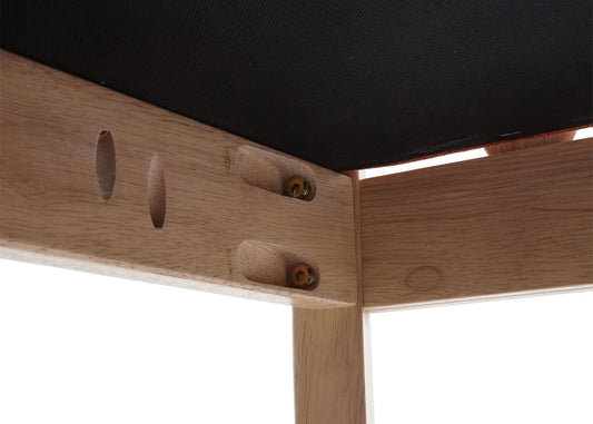 Cosmo Casa - Set van 6 Eetkamerstoelen - Massief - Textiel & Hout - Oranje