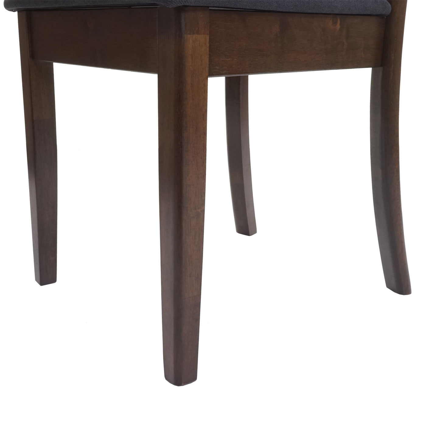 Cosmo Casa - Set van 6 Eetkamerstoelen - Massief - Textiel & Hout - Donkergrijs