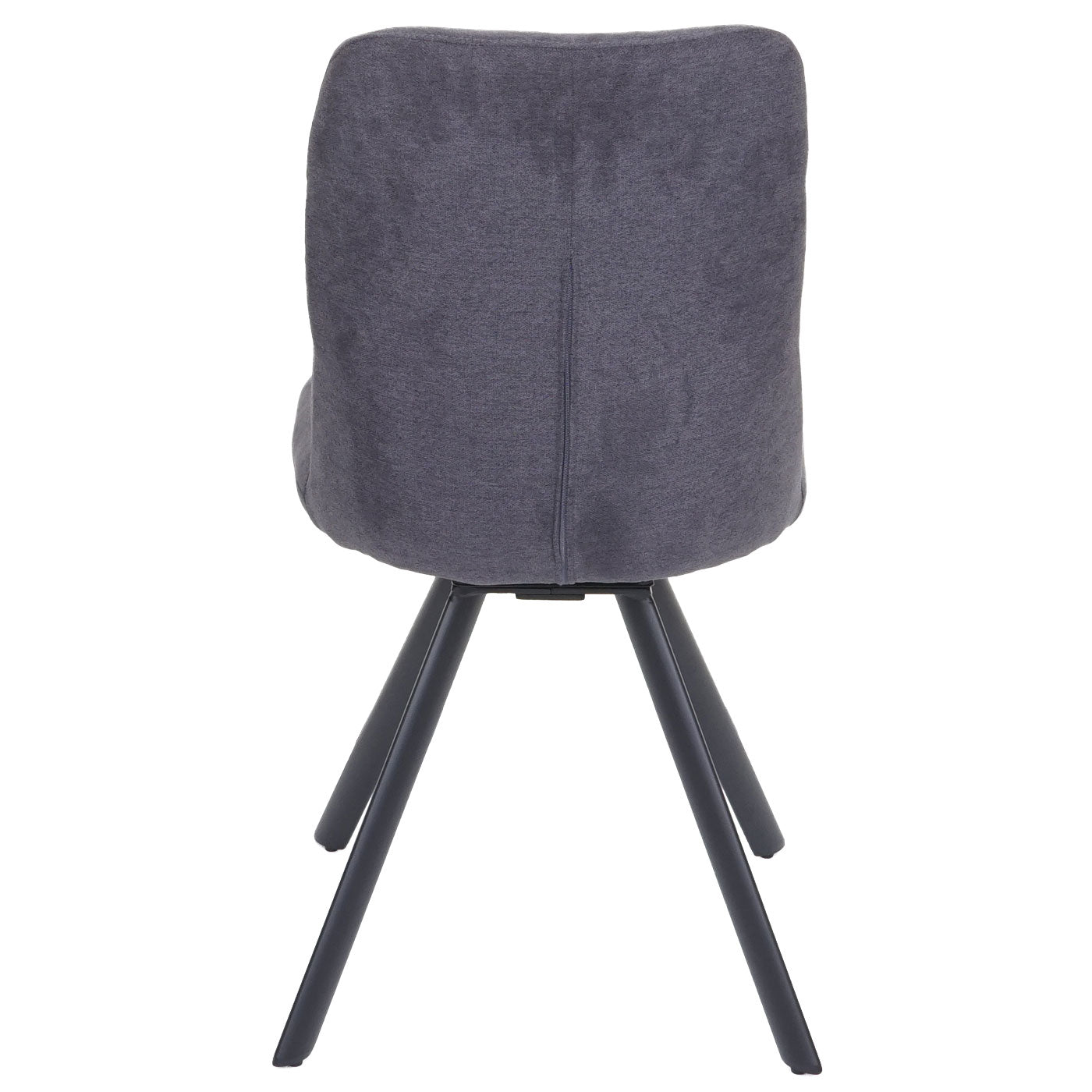 Cosmo Casa - Set van 6 Eetkamerstoelen - Draaibaar - Fluweel - Antraciet