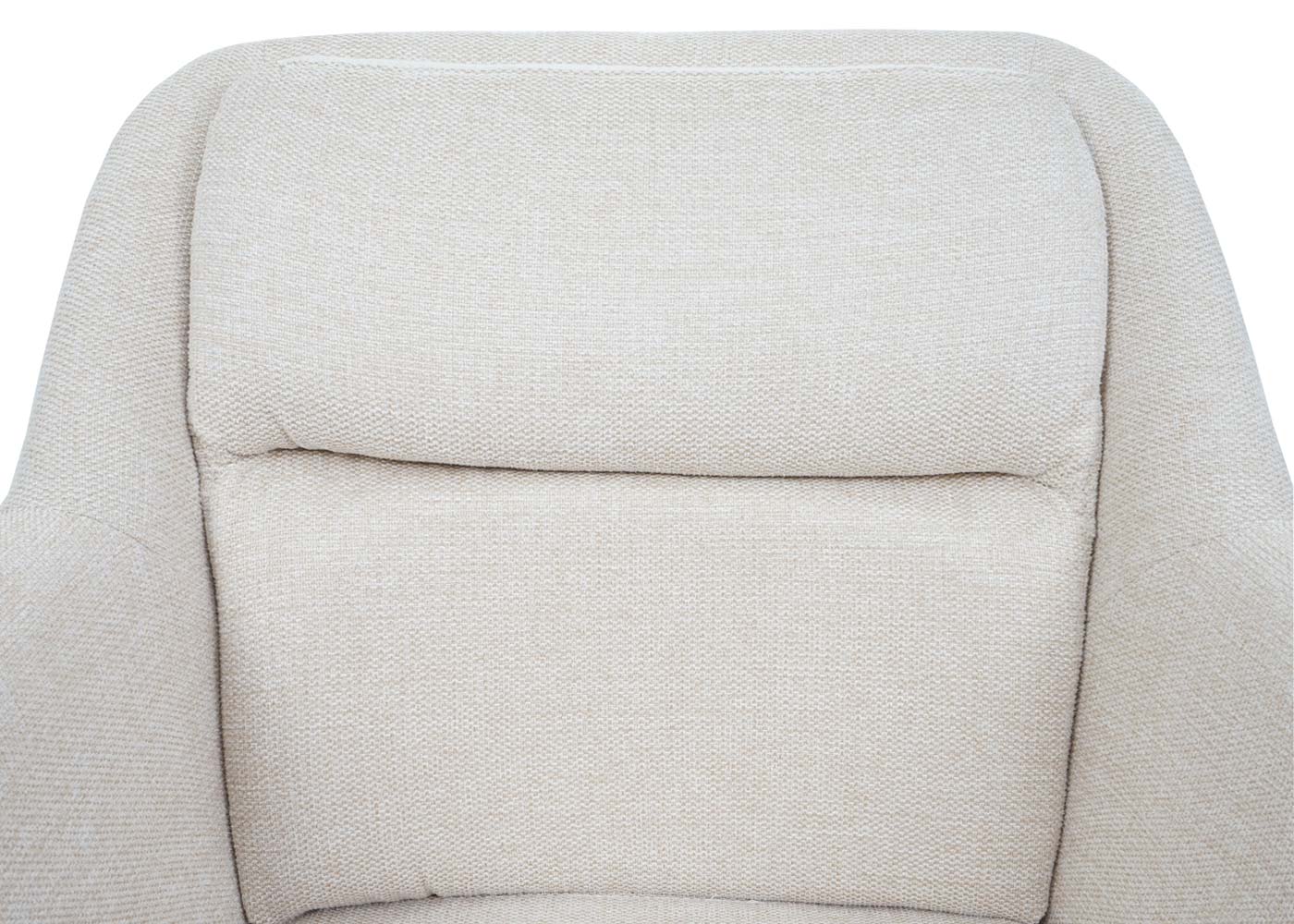 Cosmo Casa - Set van 6 Eetkamerstoelen - Swivel - Kunstleer - Crème