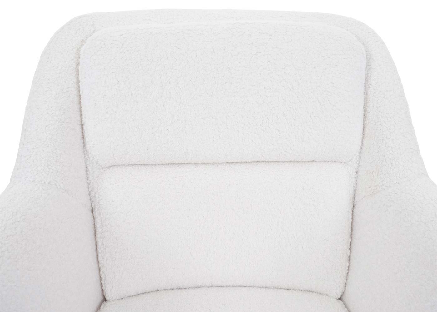 Cosmo Casa - Set van 6 Eetkamerstoelen - Draaibaar - Bouclé - Wit