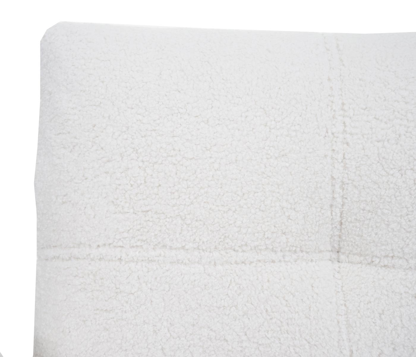 Cosmo Casa - Set van 6 Eetkamerstoelen - Armleuning - Bouclé - Wit