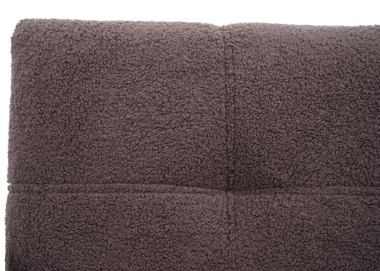 Cosmo Casa - Set van 6 Eetkamerstoelen - Armleuning - Bouclé - Bruin