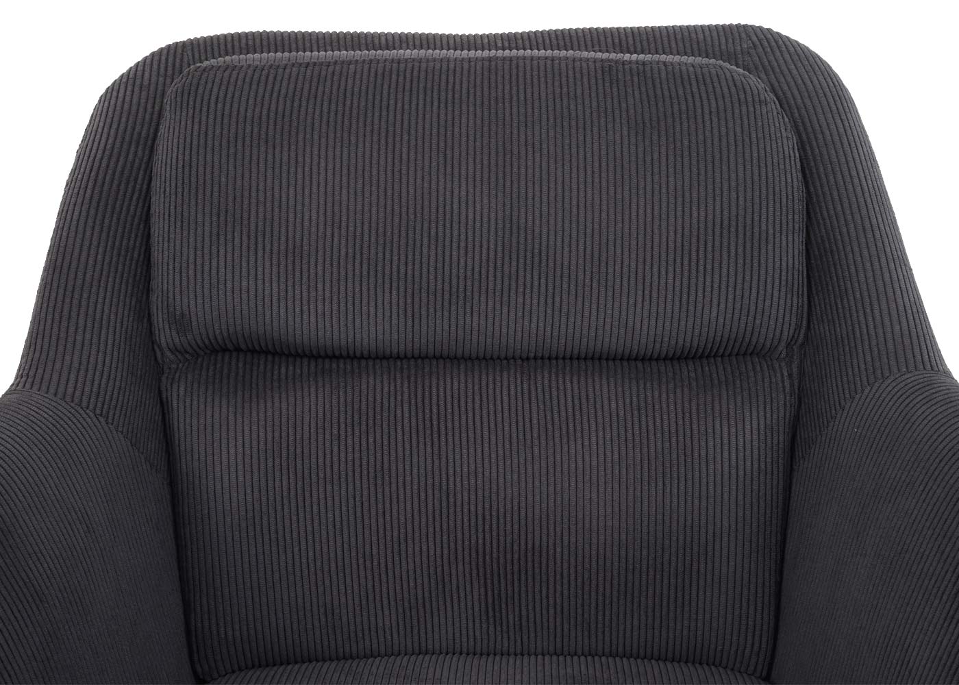 Cosmo Casa - Set van 6 Eetkamerstoelen - Verstelbaar - Corduroy - Grijs