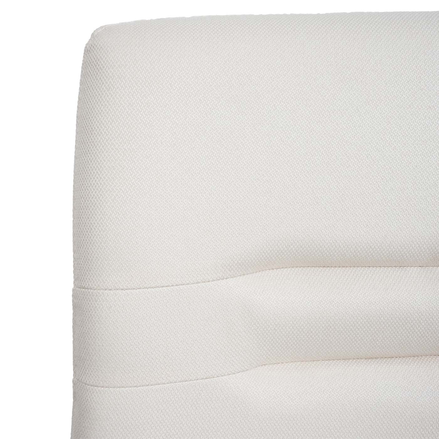 Cosmo Casa - Set van 6 Eetkamerstoelen - Geborsteld - Roestvrij staal - Crème-Beige