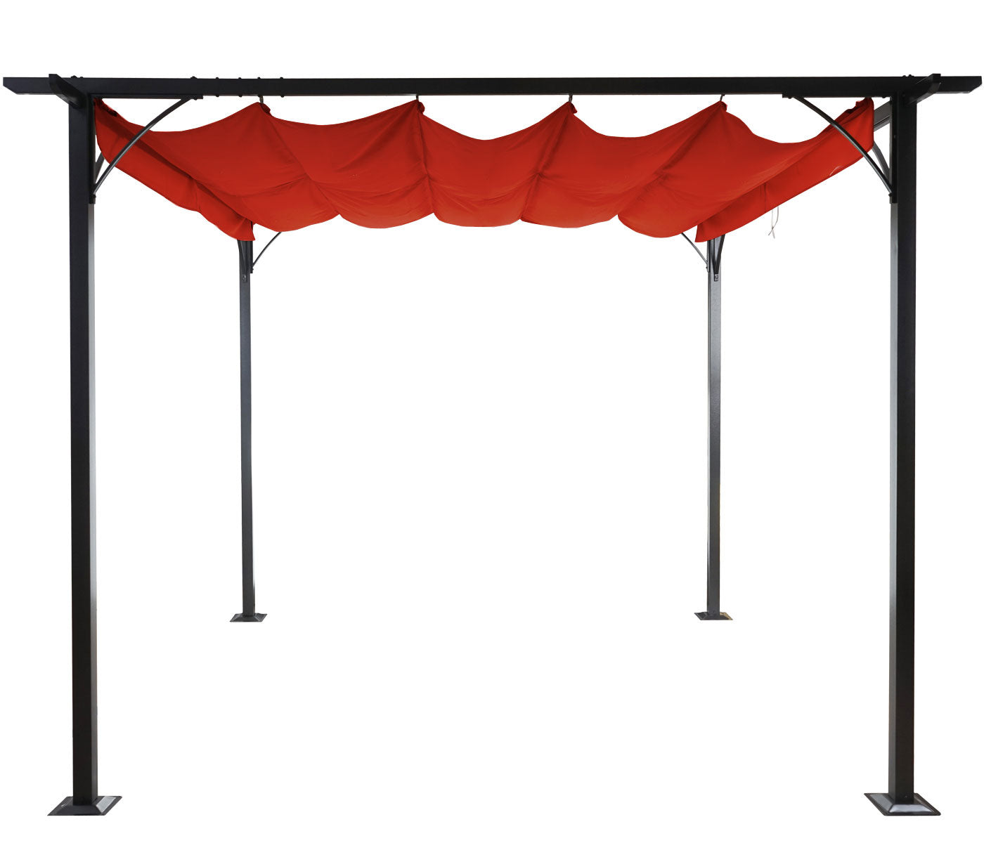 Cosmo Casa - Pergola - Schuifdak - Aluminium - Terracotta - 3,5×3,5 m
