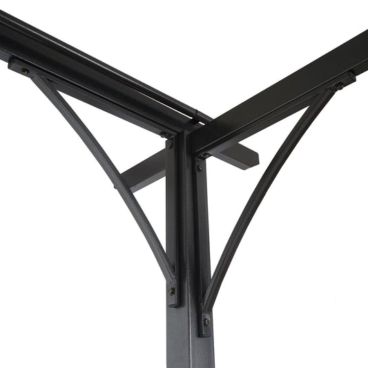 Cosmo Casa - Pergola - Schuifdak - Aluminium - Terracotta - 3,5×3,5 m