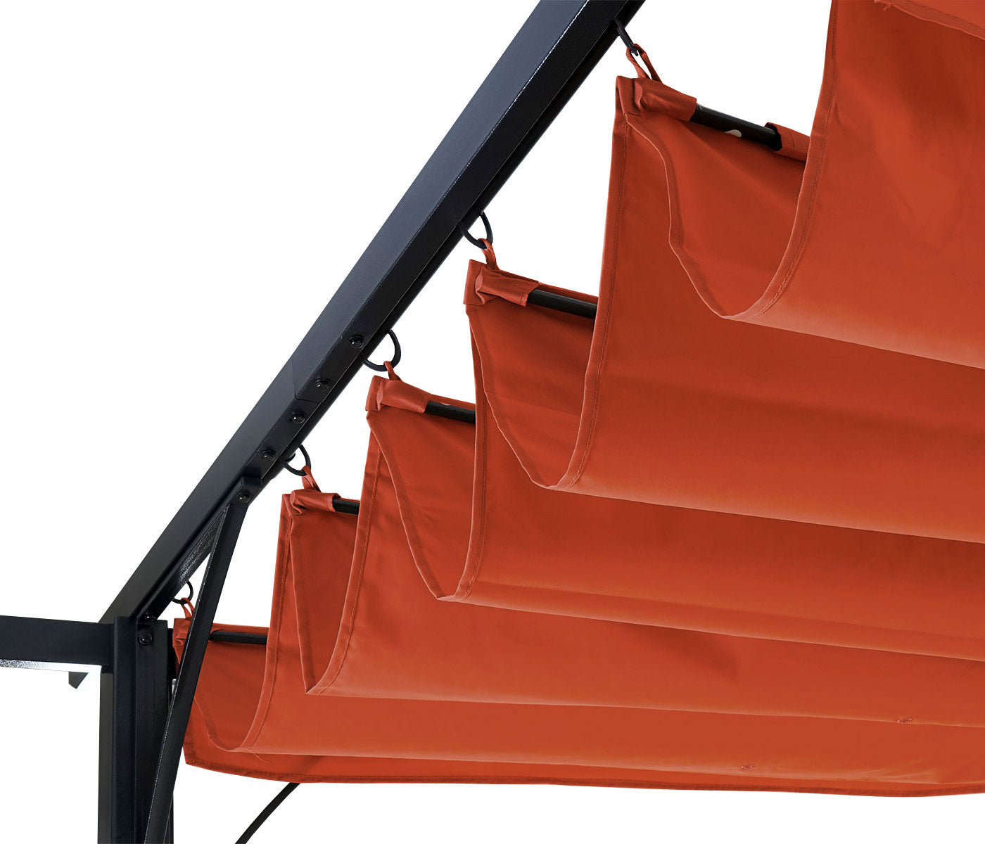 Cosmo Casa - Pergola - Schuifdak - Aluminium - Terracotta - 3,5×3,5 m