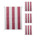 Cosmo Casa - Set van 4 Rolgordijnen - Ondoorzichtig - Textiel - Roodwitbeige - 100×160 cm