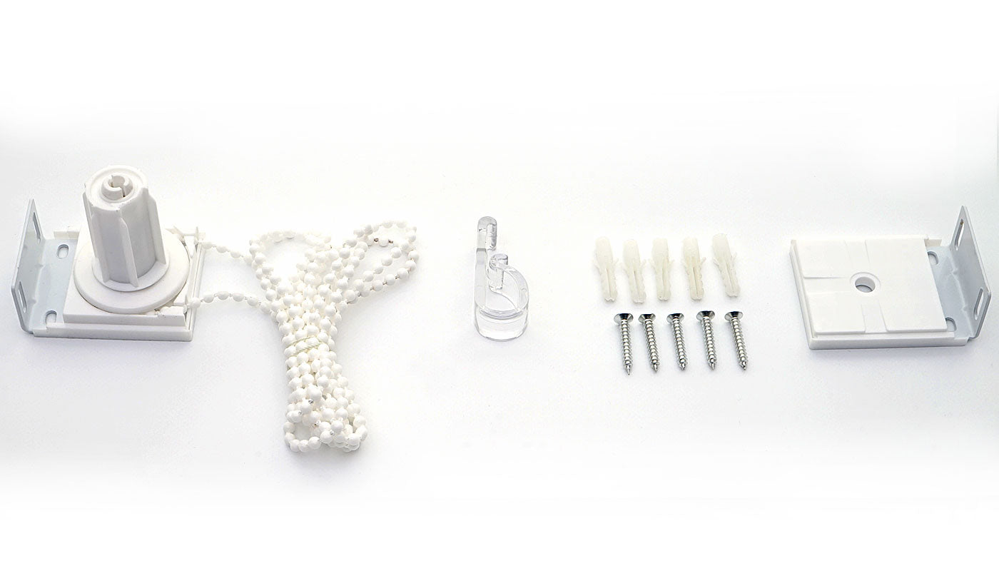 Cosmo Casa - Set van 4 Rolgordijnen - Ondoorzichtig - Textiel - Grijsbruinoranje - 120×230 cm