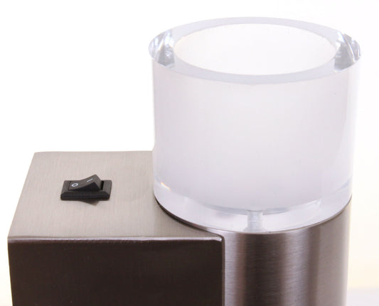 Cosmo Casa - Set van 4 Wandlampen - Met gloeilamp - Metaal - Chroom