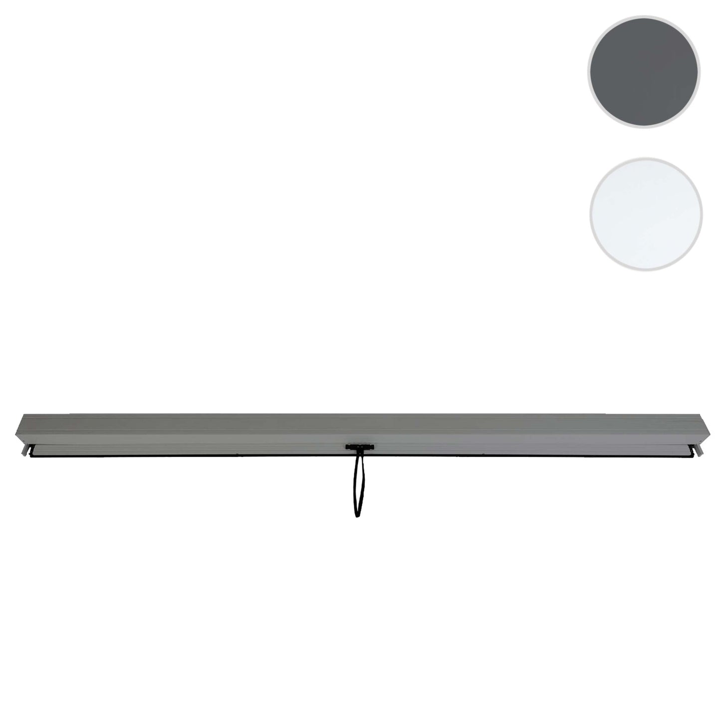 Cosmo Casa - Zijwand voor Pergola - Set van 4 Paviljoenrolgordijn Vervangende Zijwanden - Stoftextiel - Antraciet - 3×3 m