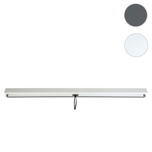 Cosmo Casa - Zijwand voor Pergola - Set van 4 Paviljoenrolgordijn Vervangende Zijwanden - Stoftextiel - Wit - 3×3 m