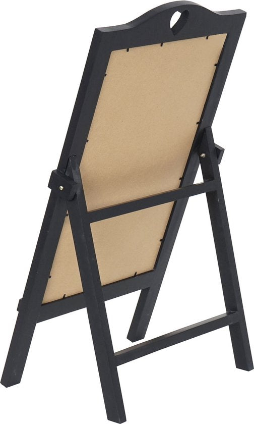 Cosmo Casa Reclamebord - Staand Krijtbord - Klantenstopper - Decoratief Bord - Geschilderd - 66X39X33cm - Zwart
