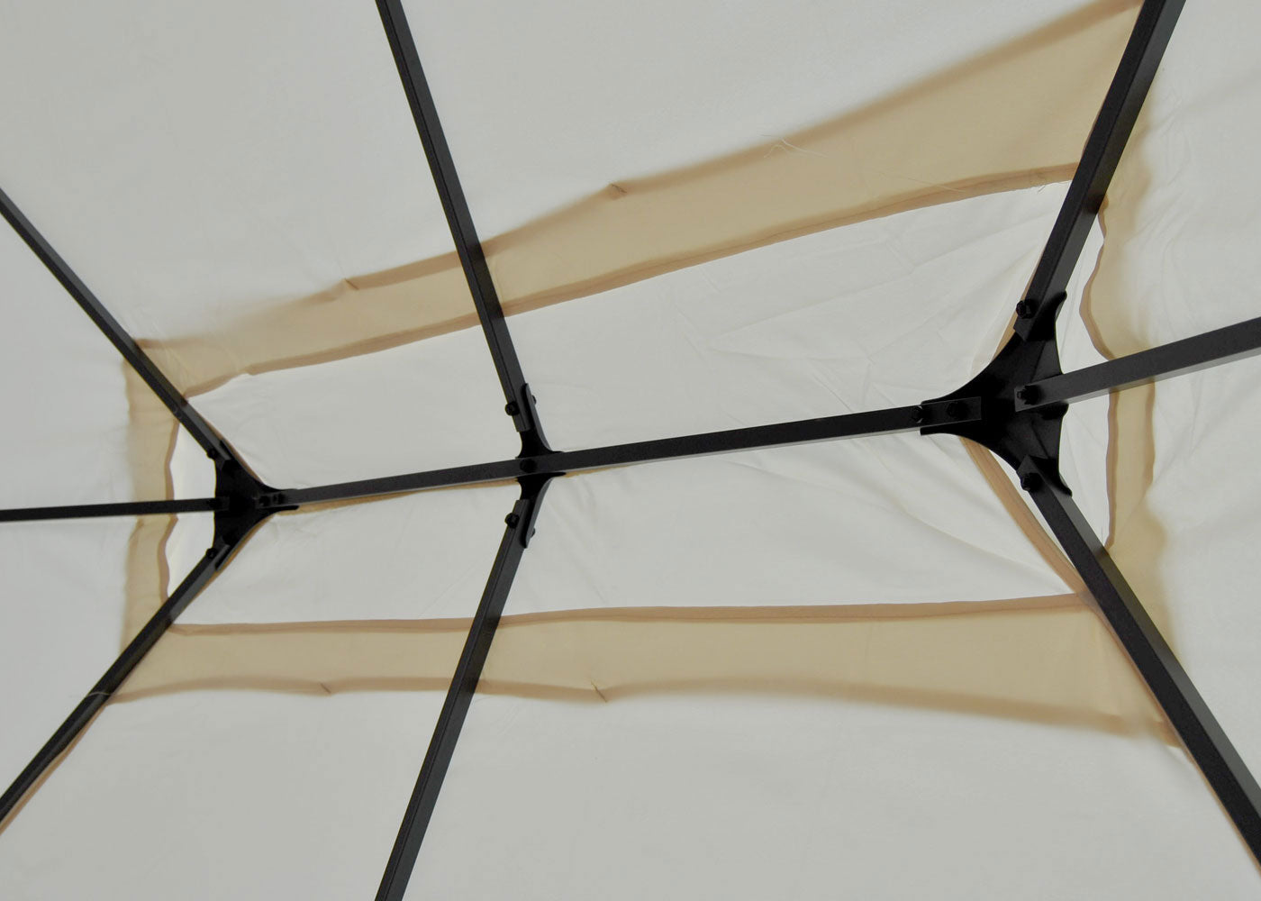 Cosmo Casa - Pergola-afdekking - Vervangend - Textiel - Crème - 3×3 m