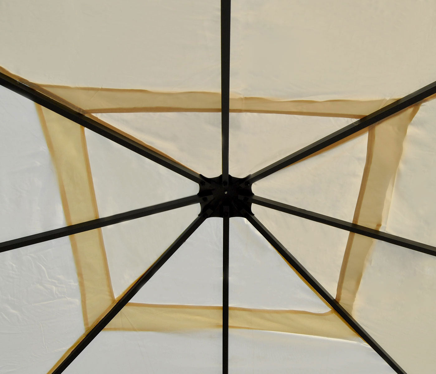 Cosmo Casa - Pergola-afdekking - Vervangend - Textiel - Crème - 3×3 m