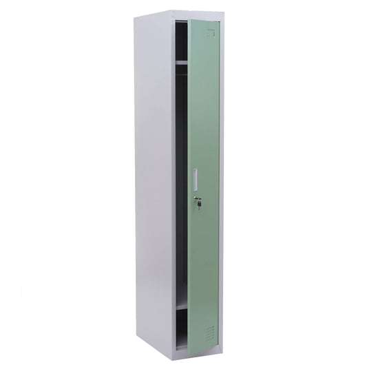 Cosmo Casa - Garderobekast - Conform ASR - Metaal - Mintgroen - 180×30×50 cm