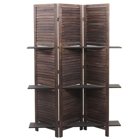 Cosmo Casa - Scherm - Shabby look - Metaal & Hout - Bruin - 170×125 cm