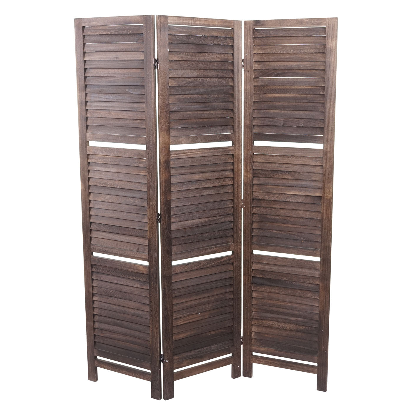 Cosmo Casa - Scherm - Shabby look - Metaal & Hout - Bruin - 170×125 cm