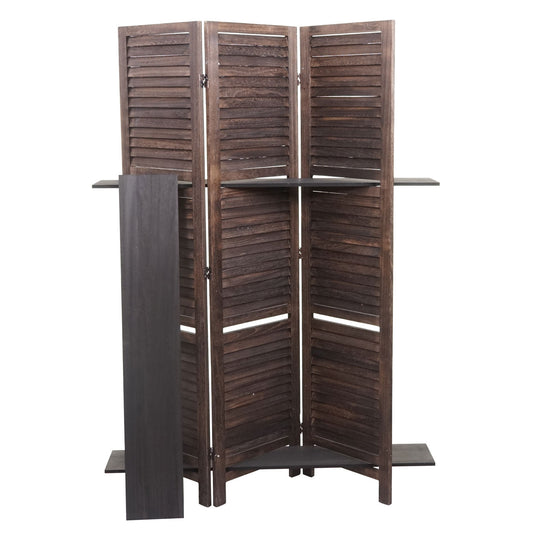 Cosmo Casa - Scherm - Shabby look - Metaal & Hout - Bruin - 170×125 cm