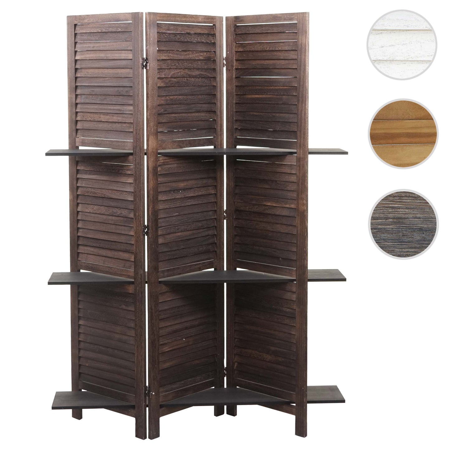 Cosmo Casa - Scherm - Shabby look - Metaal & Hout - Bruin - 170×125 cm