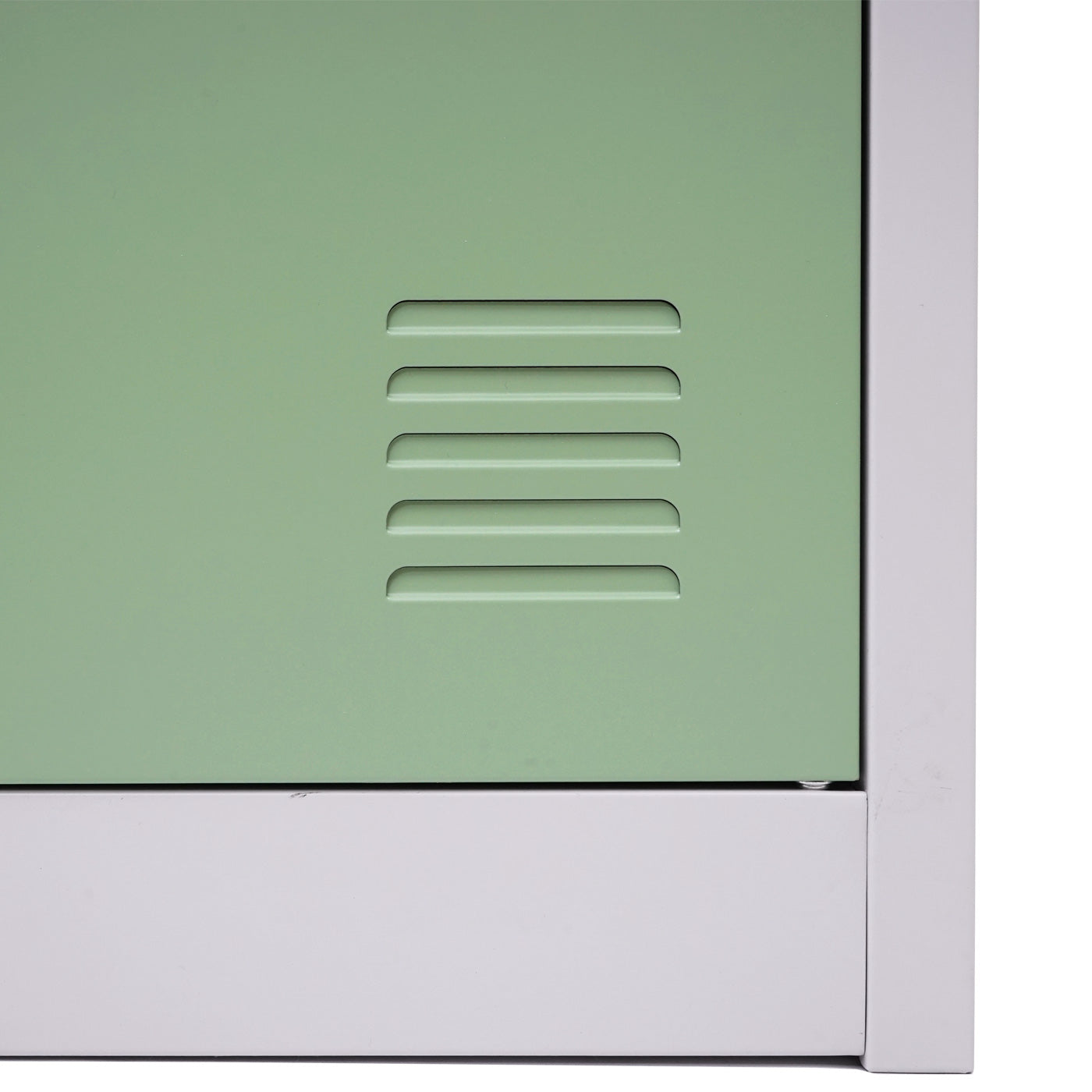 Cosmo Casa - Lockerkast - Kluis - Metaal - Groen - 3 compartimenten