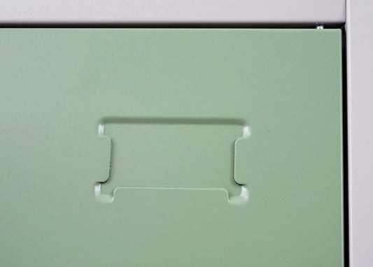 Cosmo Casa - Lockerkast - Kluis - Metaal - Groen - 3 compartimenten