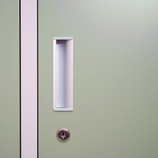 Cosmo Casa - Lockerkast - Kluis - Metaal - Groen - 3 compartimenten