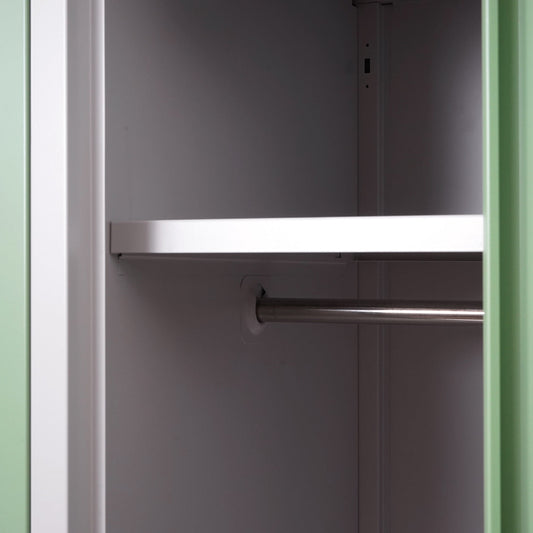 Cosmo Casa - Lockerkast - Kluis - Metaal - Groen - 3 compartimenten
