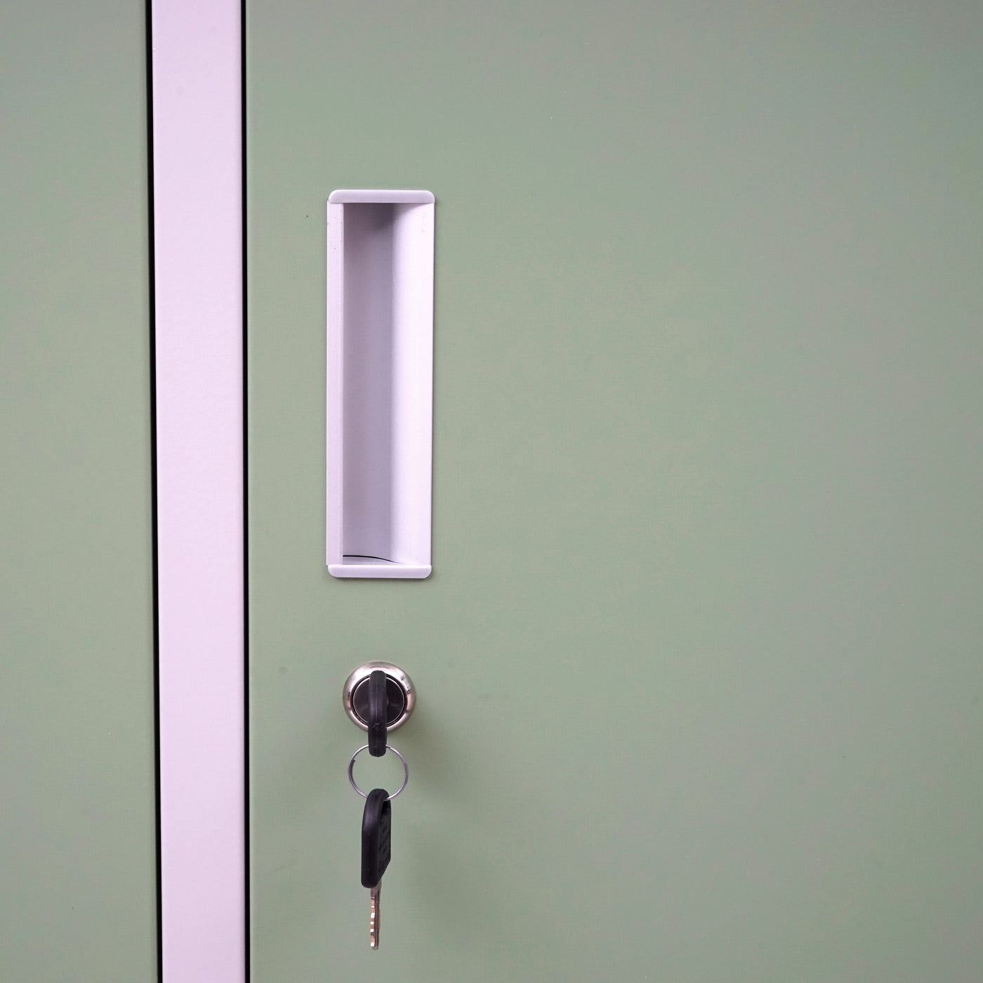 Cosmo Casa - Lockerkast - Kluis - Metaal - Groen - 3 compartimenten