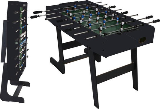Cosmo Casa Tafelvoetbaltafel - Tafelvoetbal - Opvouwbaar - 84x121x105cm - Zwart