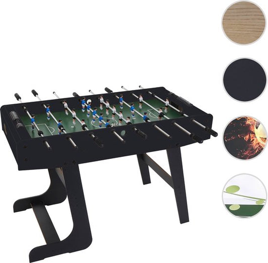Cosmo Casa Tafelvoetbaltafel - Tafelvoetbal - Opvouwbaar - 84x121x105cm - Zwart