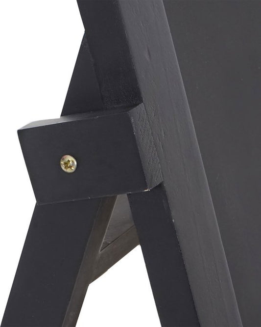 Cosmo Casa Reclamebord - Staand Krijtbord - Klantenstopper - Decoratief Bord - Geschilderd - 66X39X33cm - Zwart
