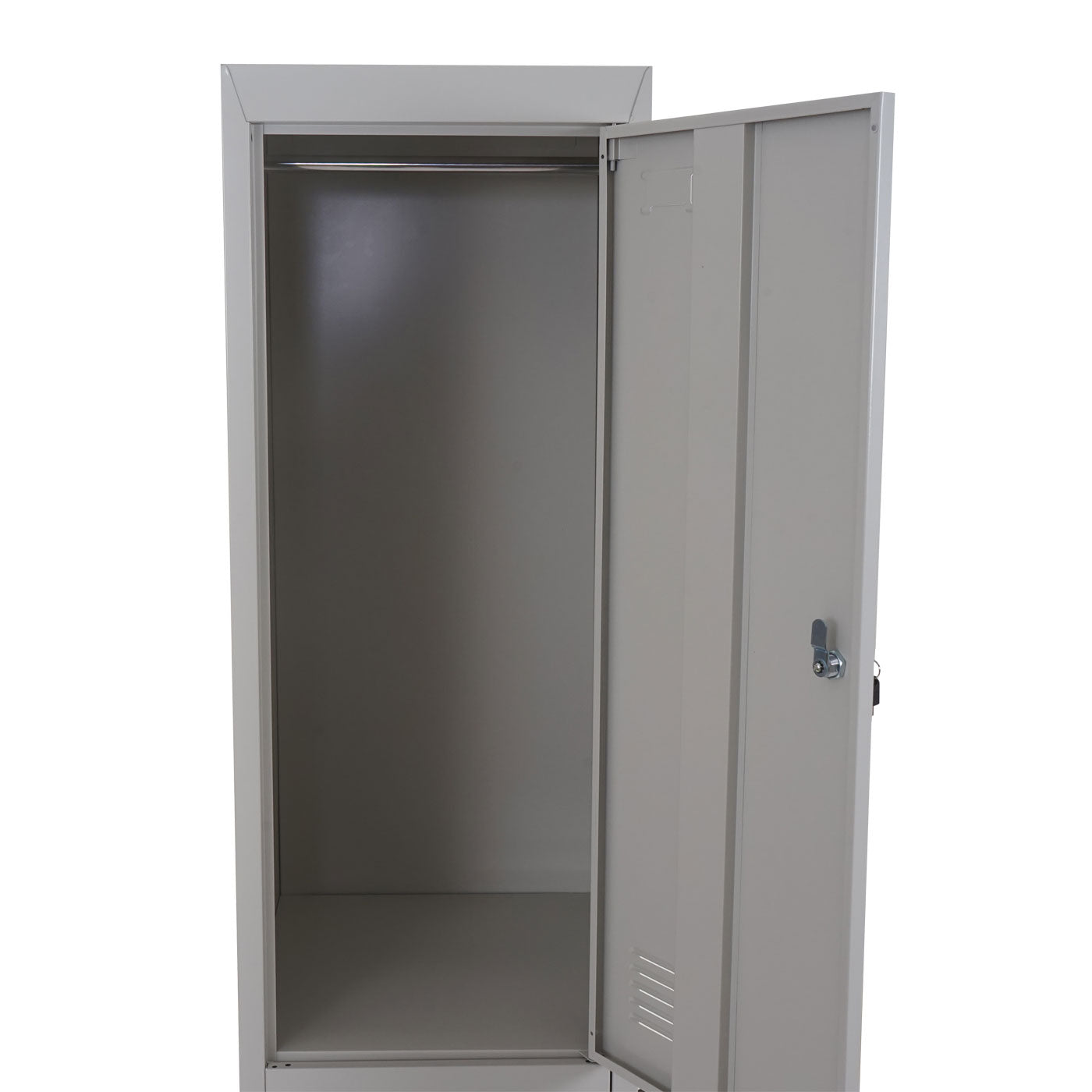 Cosmo Casa - Lockerkast - Kluis - Metaal - Grijs - 185×38×45 cm