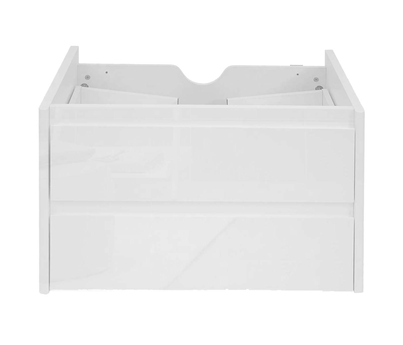 Cosmo Casa - Wastafelonderkast - Soft-close - Hoogglans - Wit - 50×60 cm