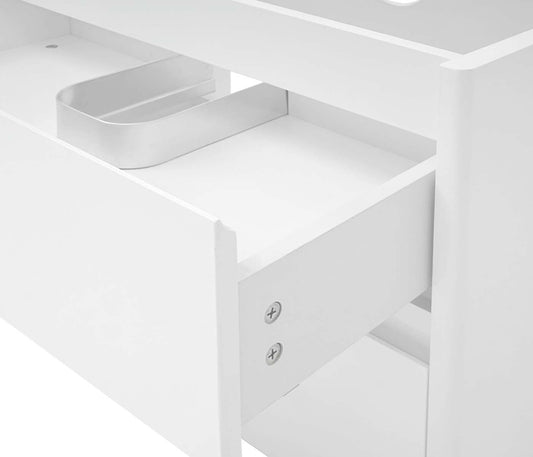 Cosmo Casa - Wastafelonderkast - Soft-close - Hoogglans - Wit - 50×60 cm