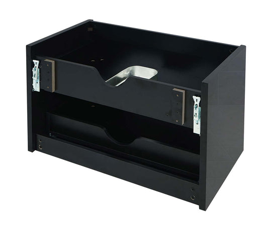 Cosmo Casa - Spoelbakonderkast - Soft-close - Hoogglans - Zwart - 50×60 cm