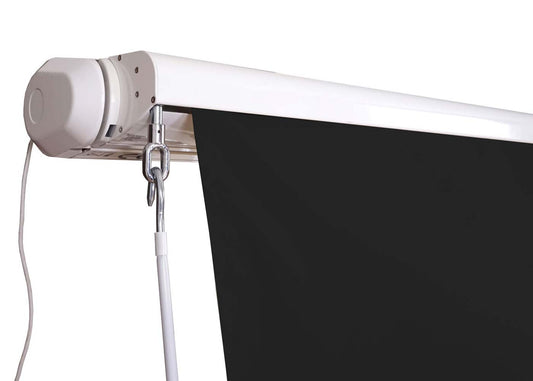 Cosmo Casa - Elektrisch Volledig Cassettescherm - Uitschuifbare Volant - Polyester - Antraciet - 5×3 m