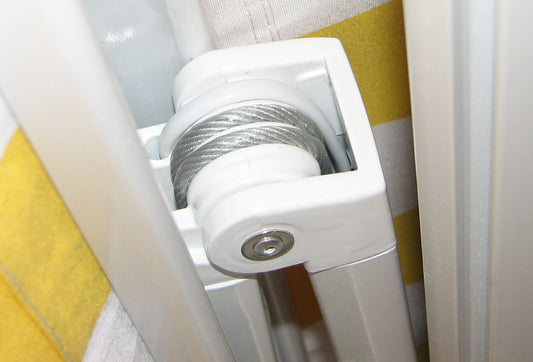 Cosmo Casa - Elektrisch Cassettescherm - Volledige Cassette met Volant 4,5×3 m - Acryl - Crème - Antraciet