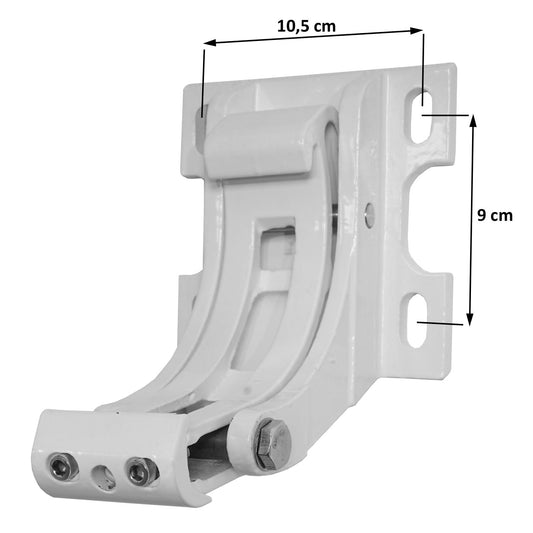 Cosmo Casa - Set van 3 Muurbeugels luifel - Wandmontage - Metaal - Antraciet