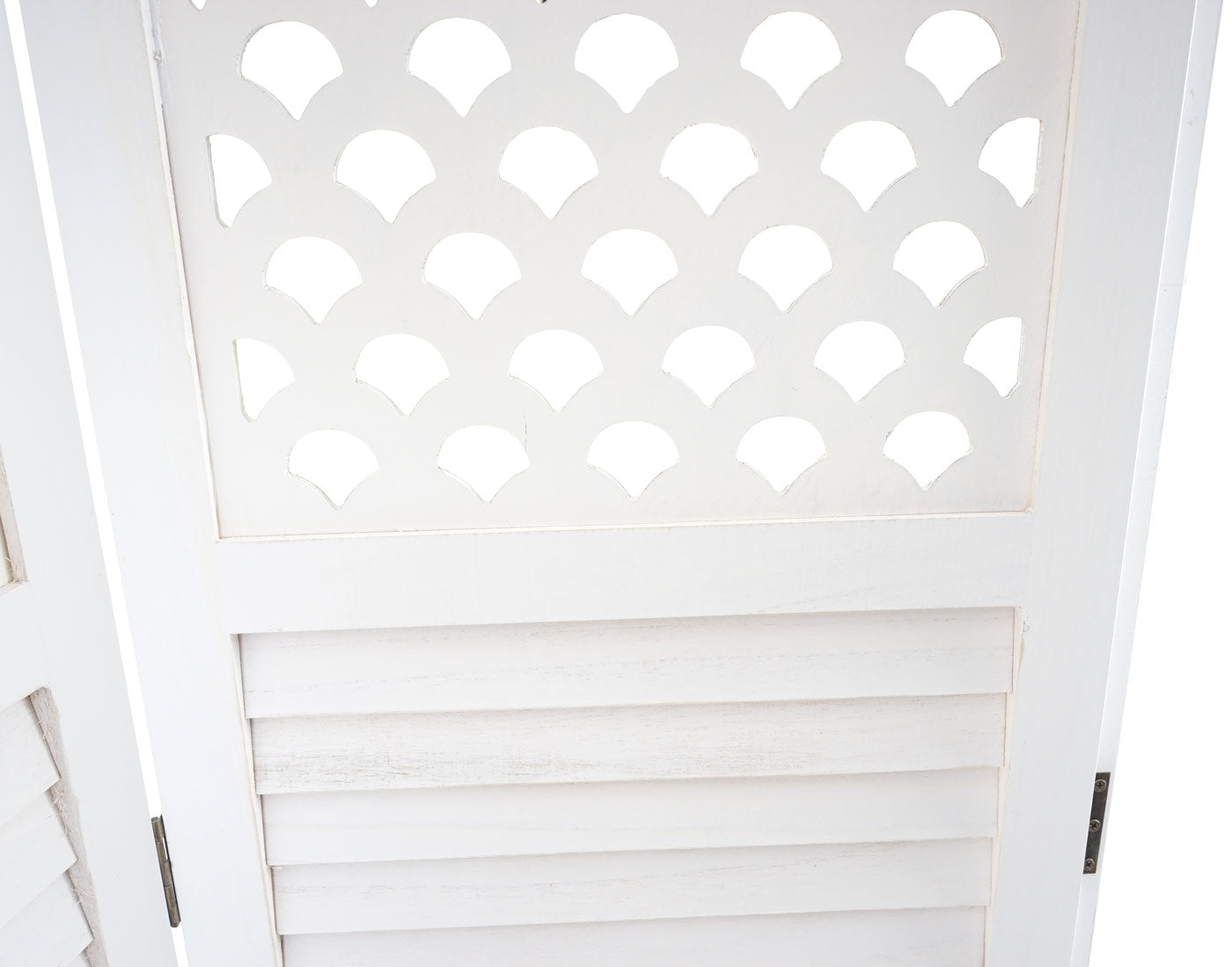 Cosmo Casa - Paravent - Ornament - Metaal - Wit - 170×245 cm