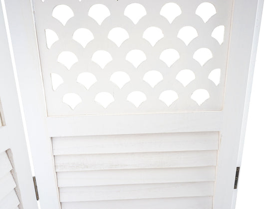 Cosmo Casa - Paravent - Ornament - Metaal - Wit - 170×245 cm