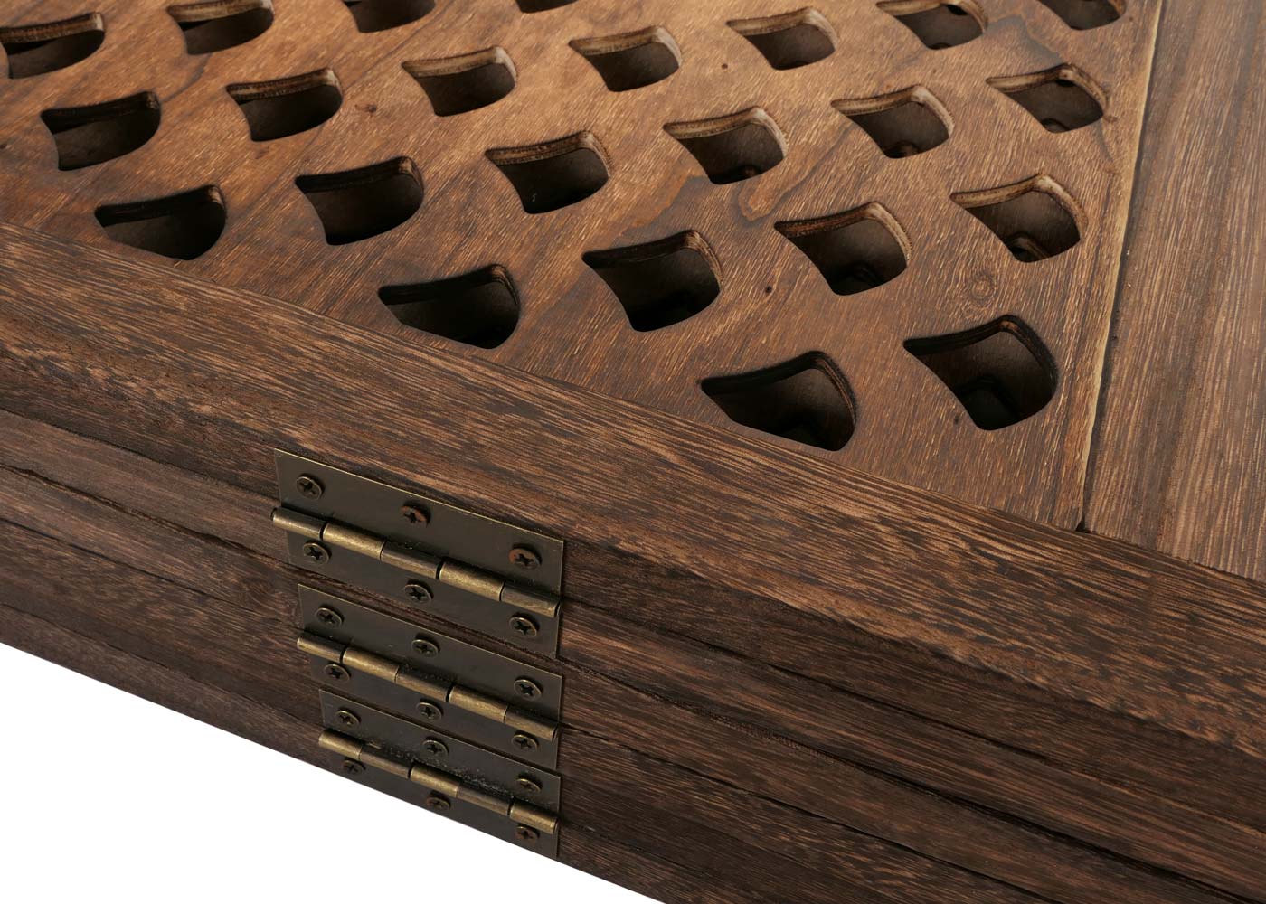 Cosmo Casa - Kamerscherm - Privacyscherm met Decoratieve Panelen - Bruin