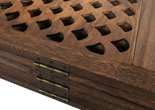 Cosmo Casa - Kamerscherm - Privacyscherm met Decoratieve Panelen - Bruin