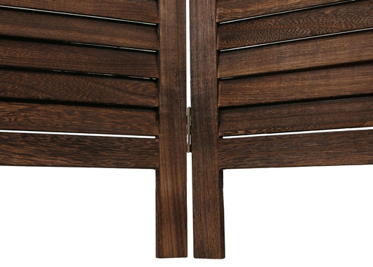 Cosmo Casa - Kamerscherm - Privacyscherm met Decoratieve Panelen - Bruin