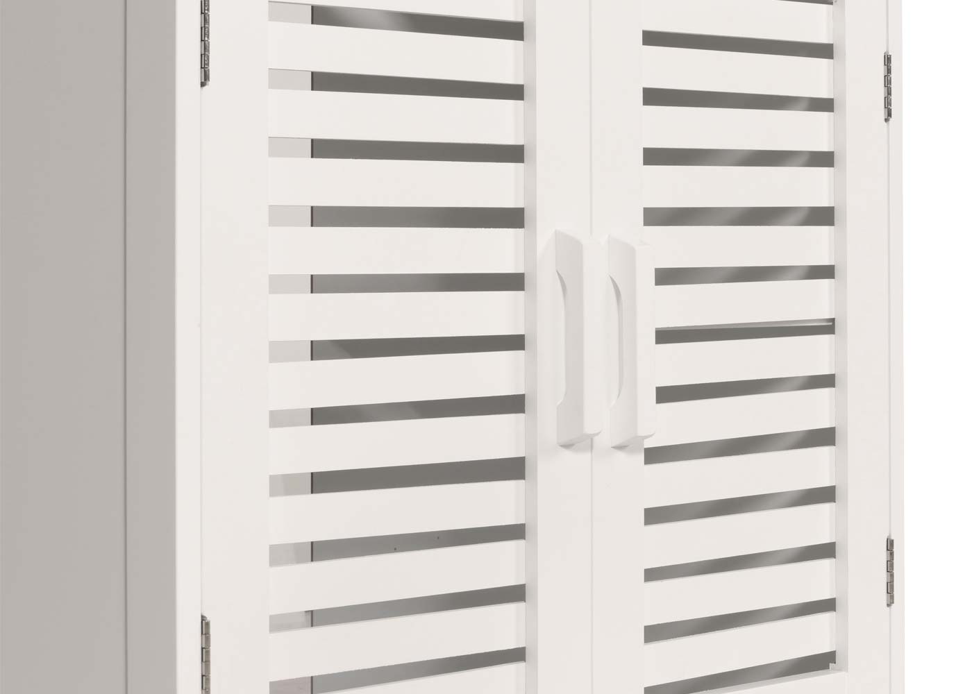 Cosmo Casa - Wastafelonderkast - Badkamerkast met Opbergvak - Bamboe MDF - 60x60x30cm - Wit