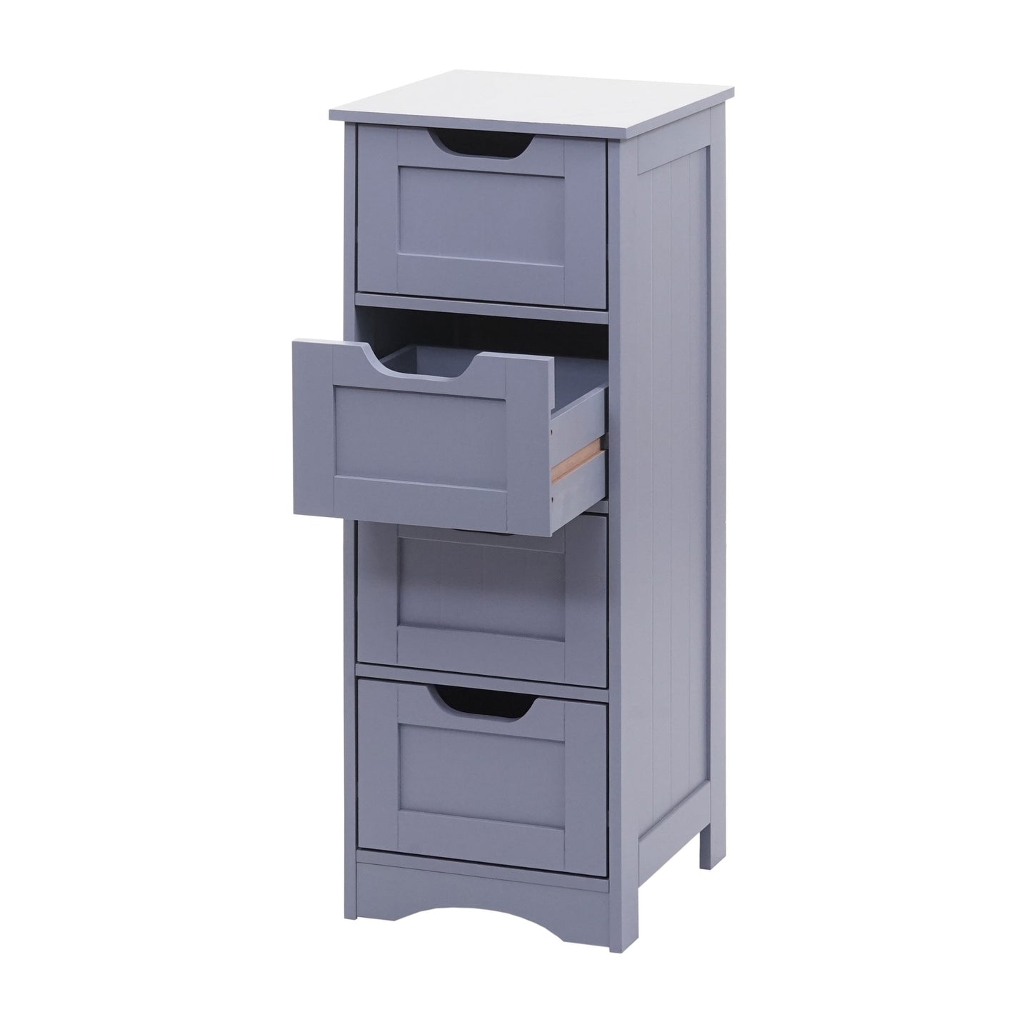 Cosmo Casa - Ladekast - 4 Laden - 80x30x30cm - Grijs