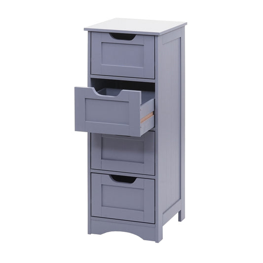Cosmo Casa - Ladekast - 4 Laden - 80x30x30cm - Grijs