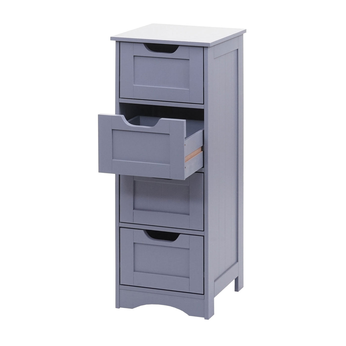 Cosmo Casa - Ladekast - 4 Laden - 80x30x30cm - Grijs