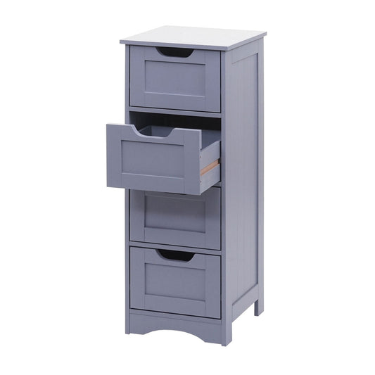 Cosmo Casa - Ladekast - 4 Laden - 80x30x30cm - Grijs